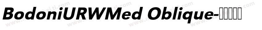 BodoniURWMed Oblique字体转换